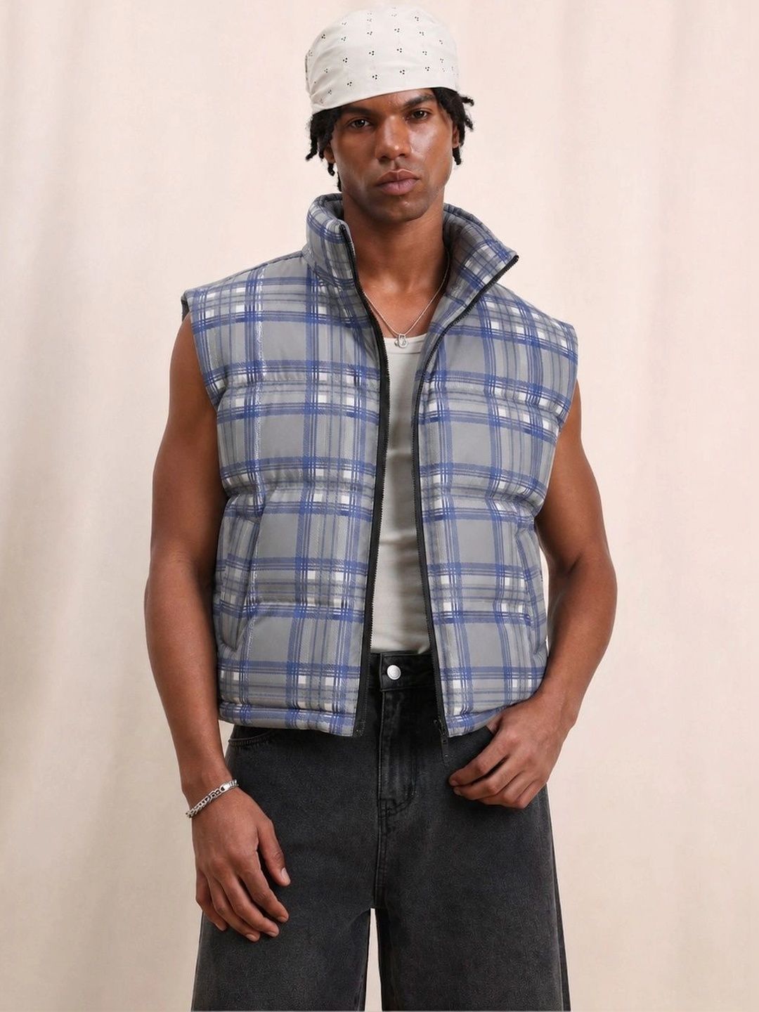 1FIT Men Checked Insulator Puffer Jacket-picture-20