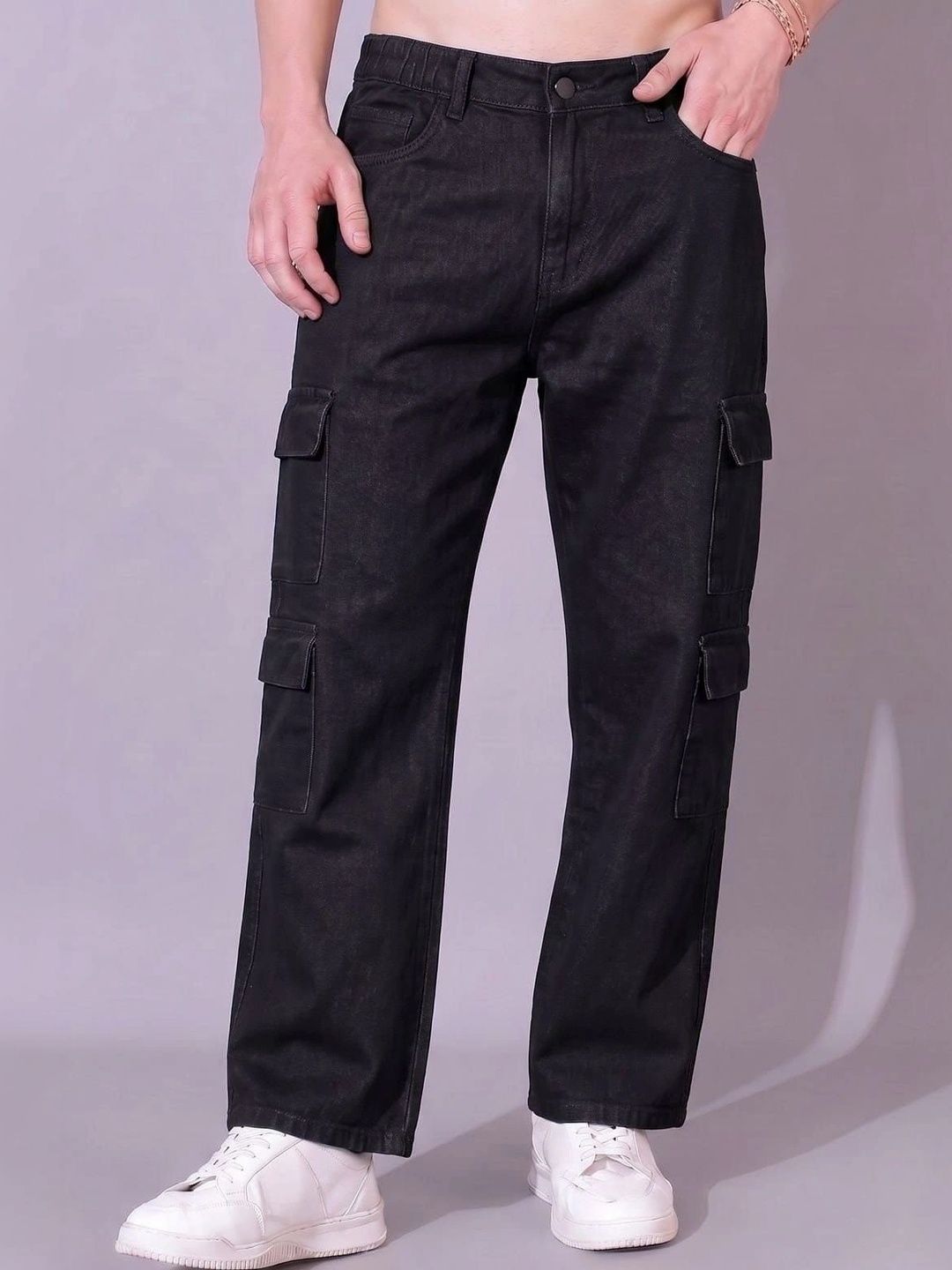 Hence Men Cropped Straight Fit Mid-Rise Jeans-picture-17