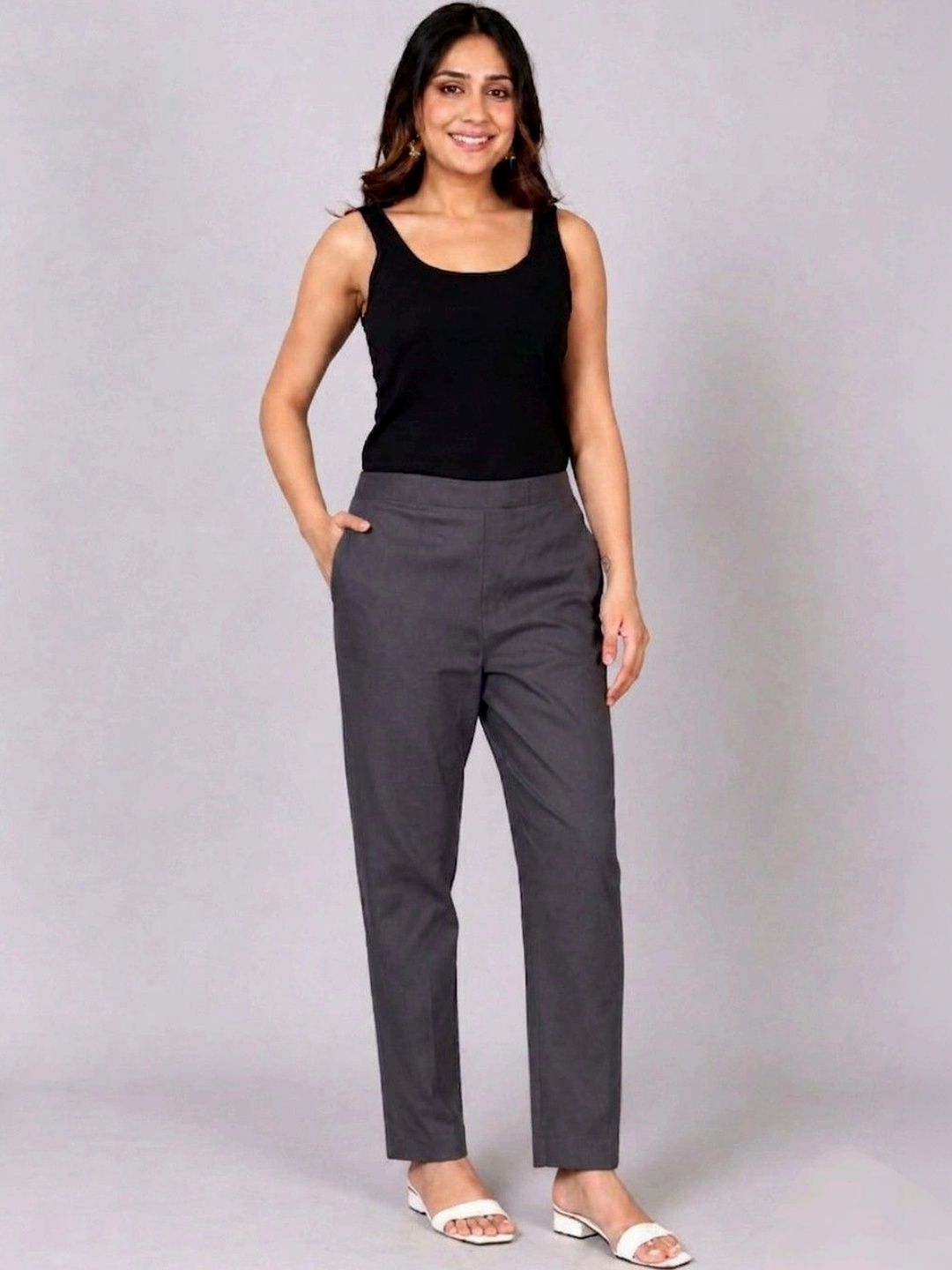 RIVNIX Women Smart High-Rise Trousers-picture-51