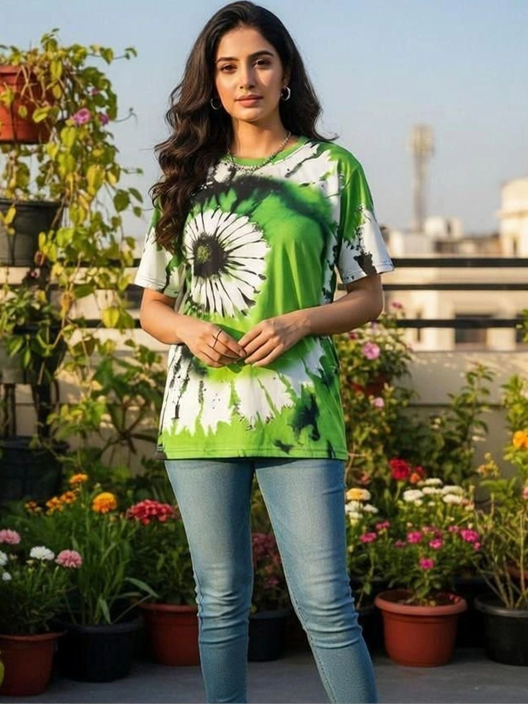 CHANDRASTYLE Men Tie and Dye Dyed T-shirt-picture-13