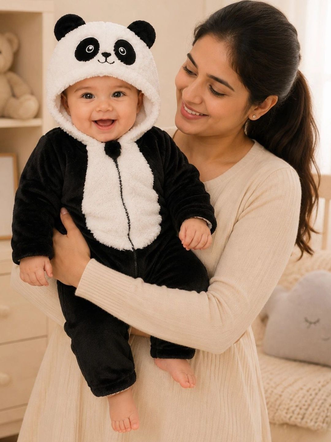 Cuddleloom Infants Animal Printed Hooded Rompers-picture-22