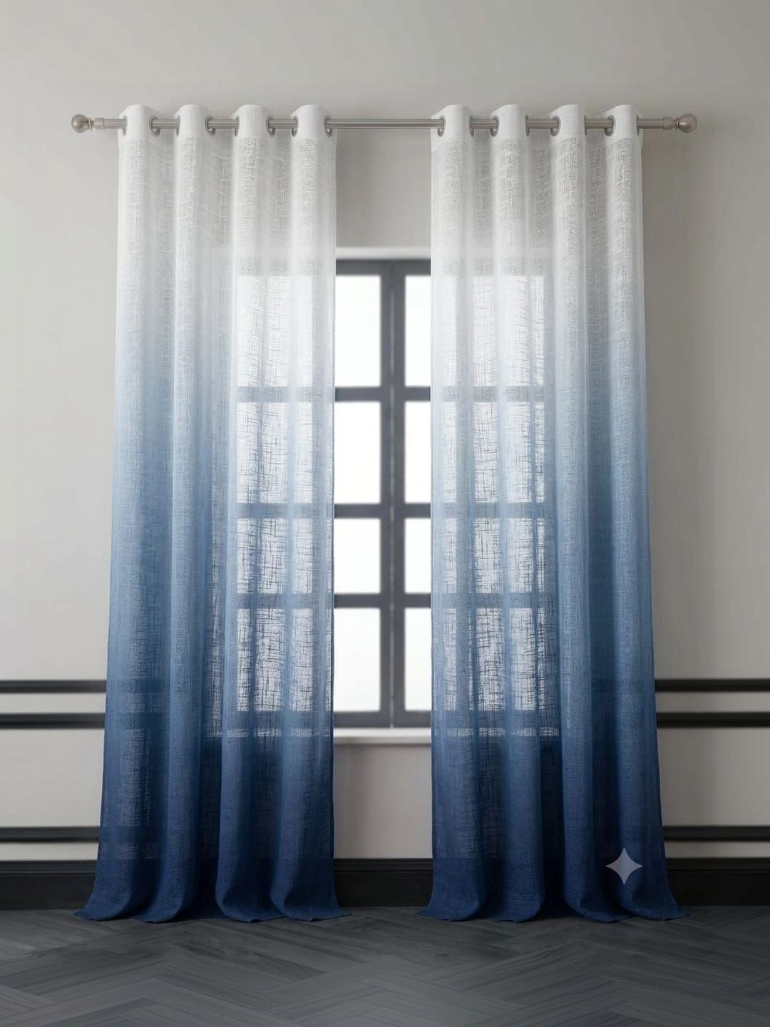 KANUM Blue Set of 2 Door Curtain-picture-19