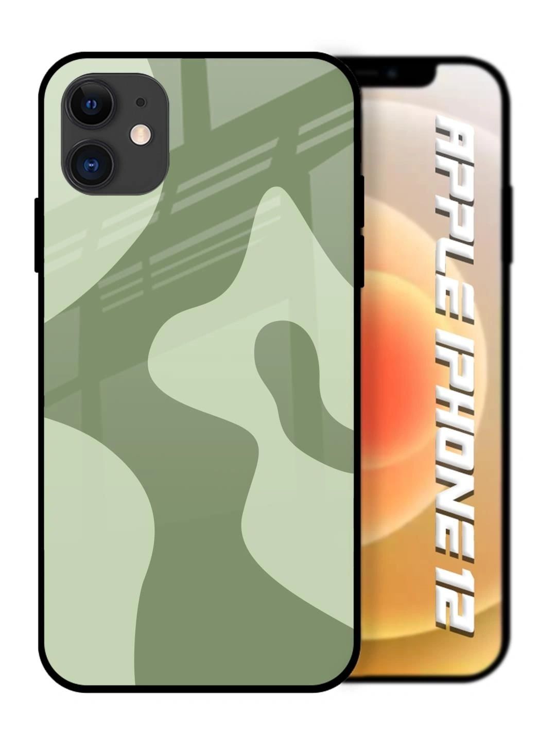 QRIOH Abstract Printed iPhone 12 Back Case Mobile Accessories-image-48