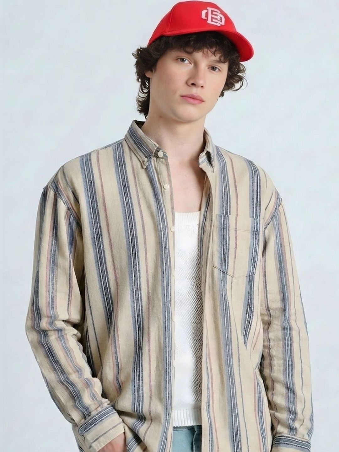 Bonkers Corner Men Striped Casual Shirt-picture-44
