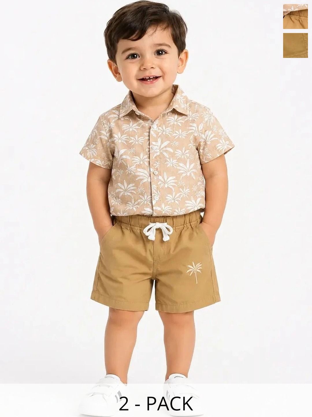 Bloomup Boys Printed Shirt with Shorts-picture-13