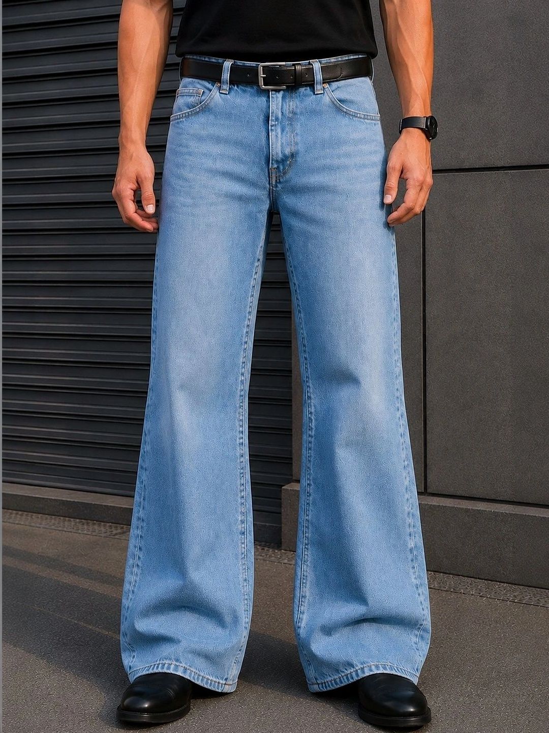NOWI Men Bootcut Mid-Rise Light Fade Jeans-picture-26