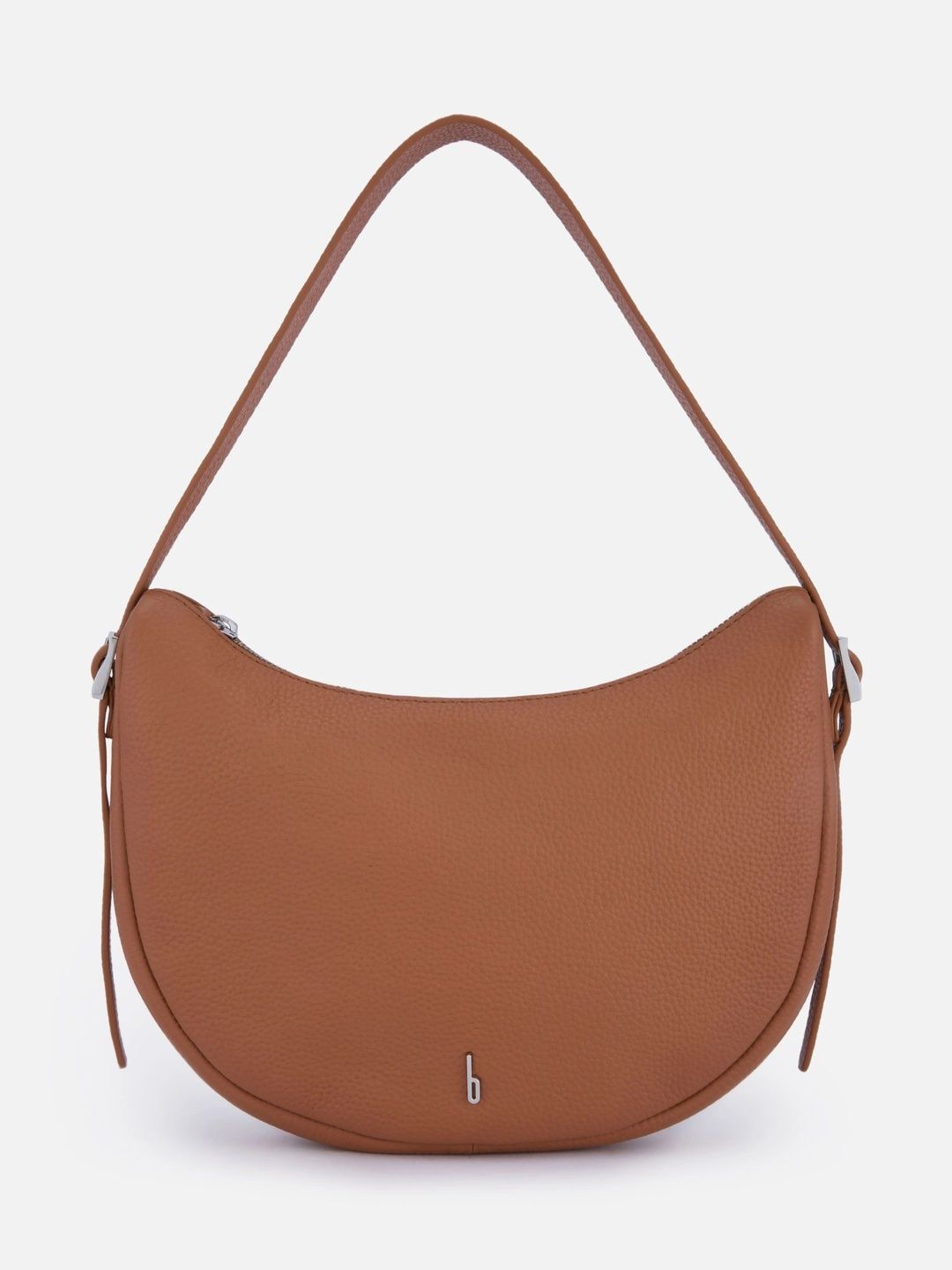 behno New York Textured Leather Half Moon Shoulder Bag-picture-29