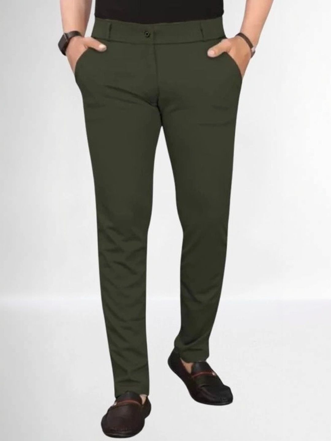 Nk staylish Men Smart Slim Fit Easy Wash Chinos Trousers-picture-43