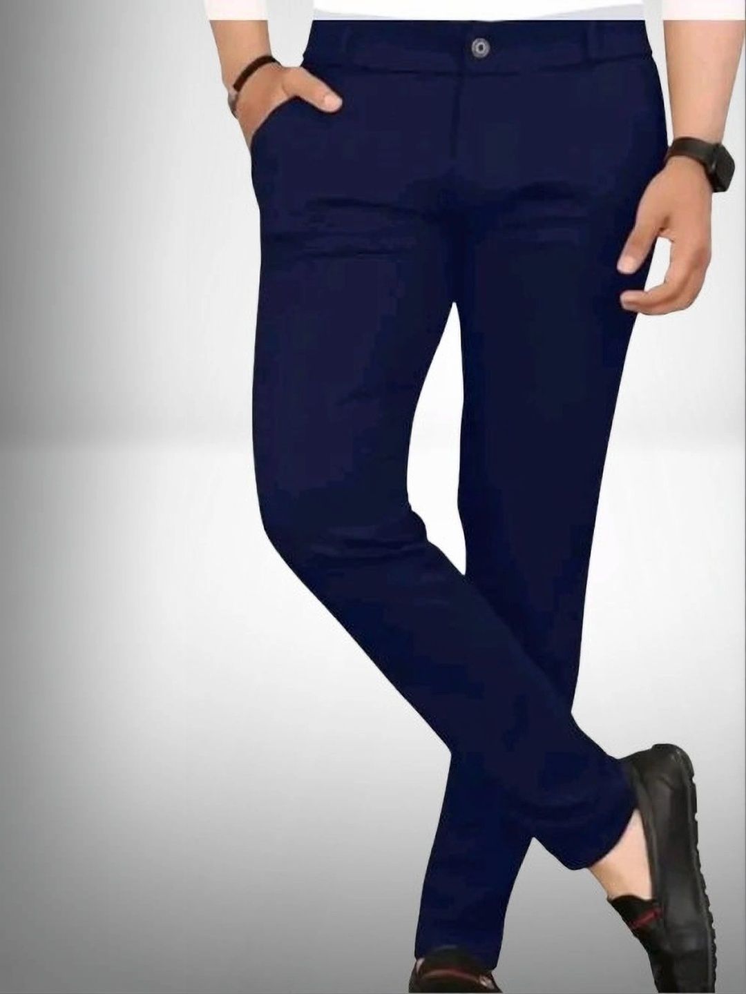 Nk staylish Men Smart Slim Fit Trousers-picture-24