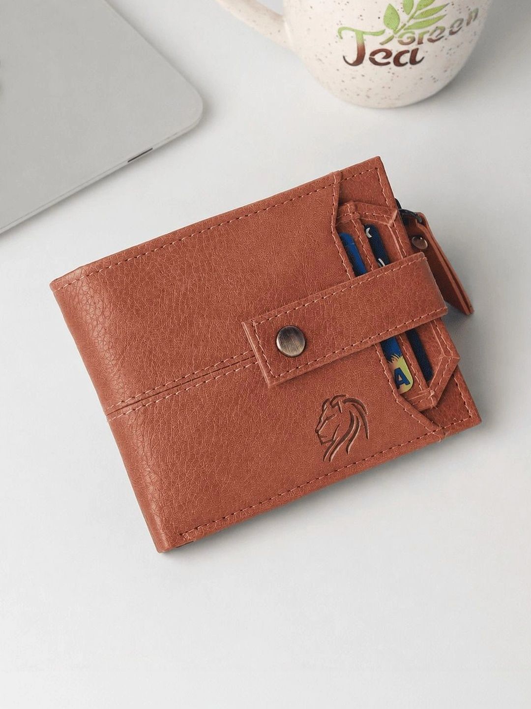 VEMILIO Men Textured PU Two Fold Wallet-picture-17