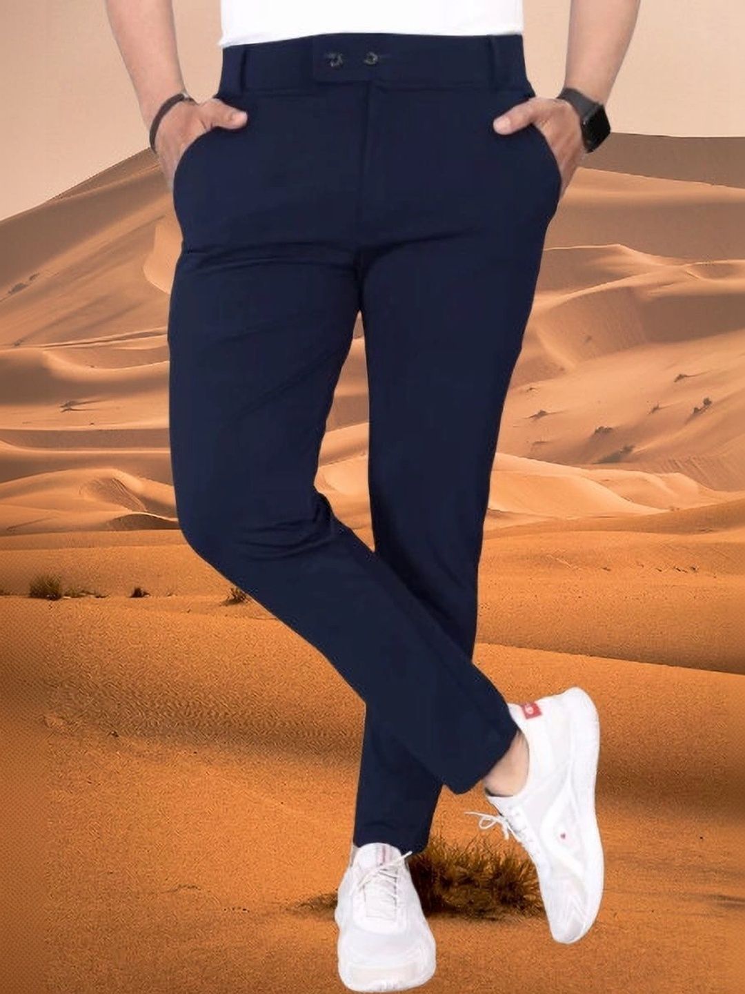 Nk staylish Men Smart Slim Fit Trousers-picture-22