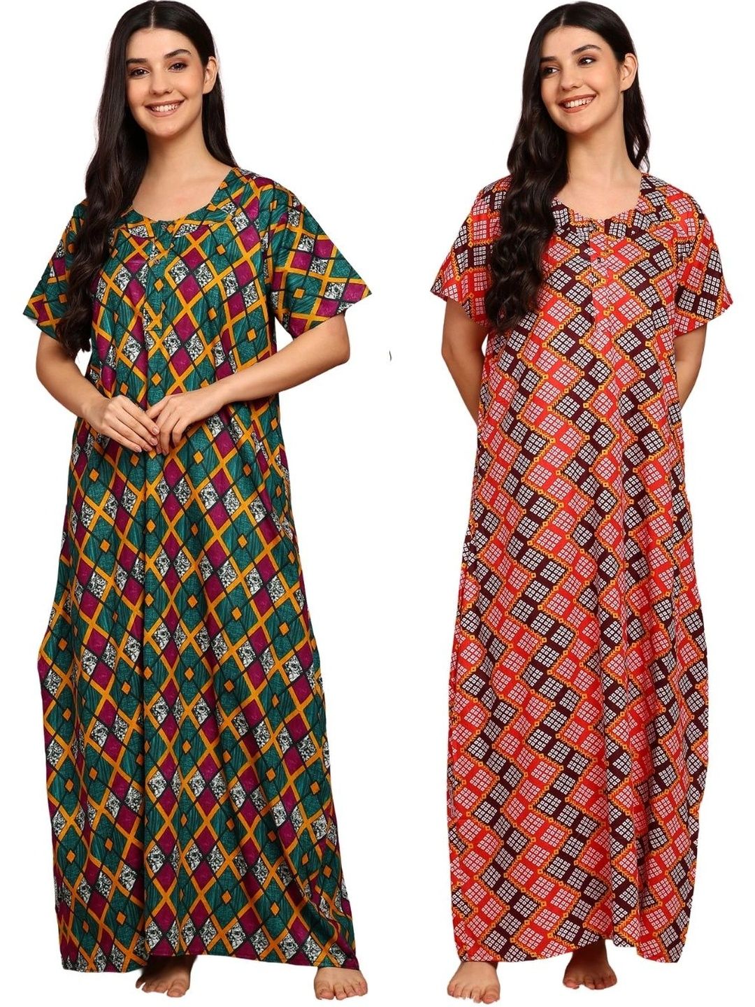 KBNBJ Printed Maxi Nightdress-picture-43