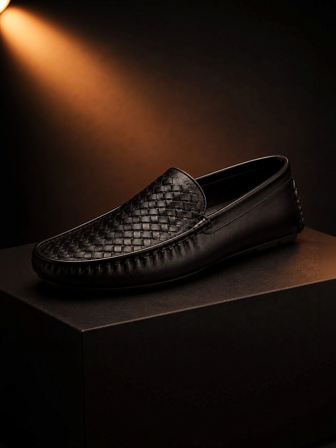 Von huette Men Textured Round Toe Formal Loafers-picture-38