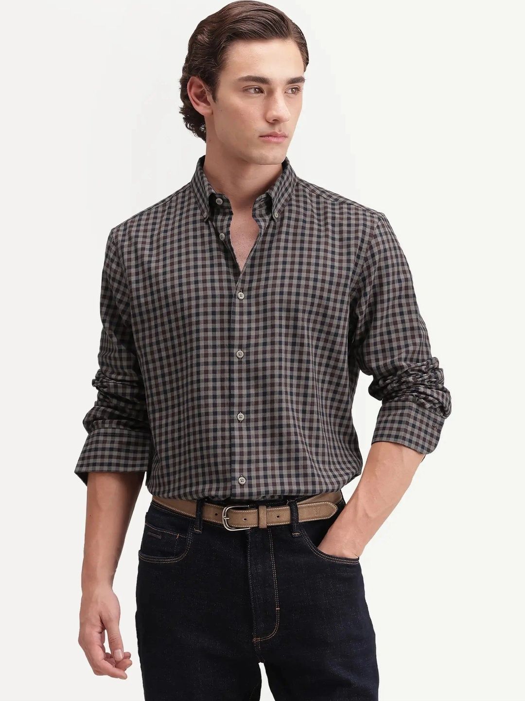 RARE RABBIT Men Checked Casual Shirt-picture-21