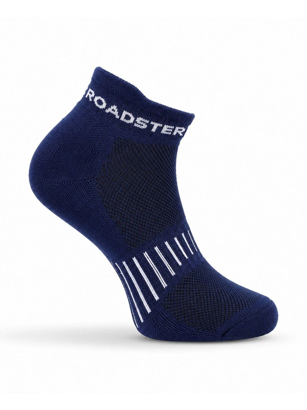 Roadster Men Pack of 3 Cotton Striped Ankle Length Socks-picture-18