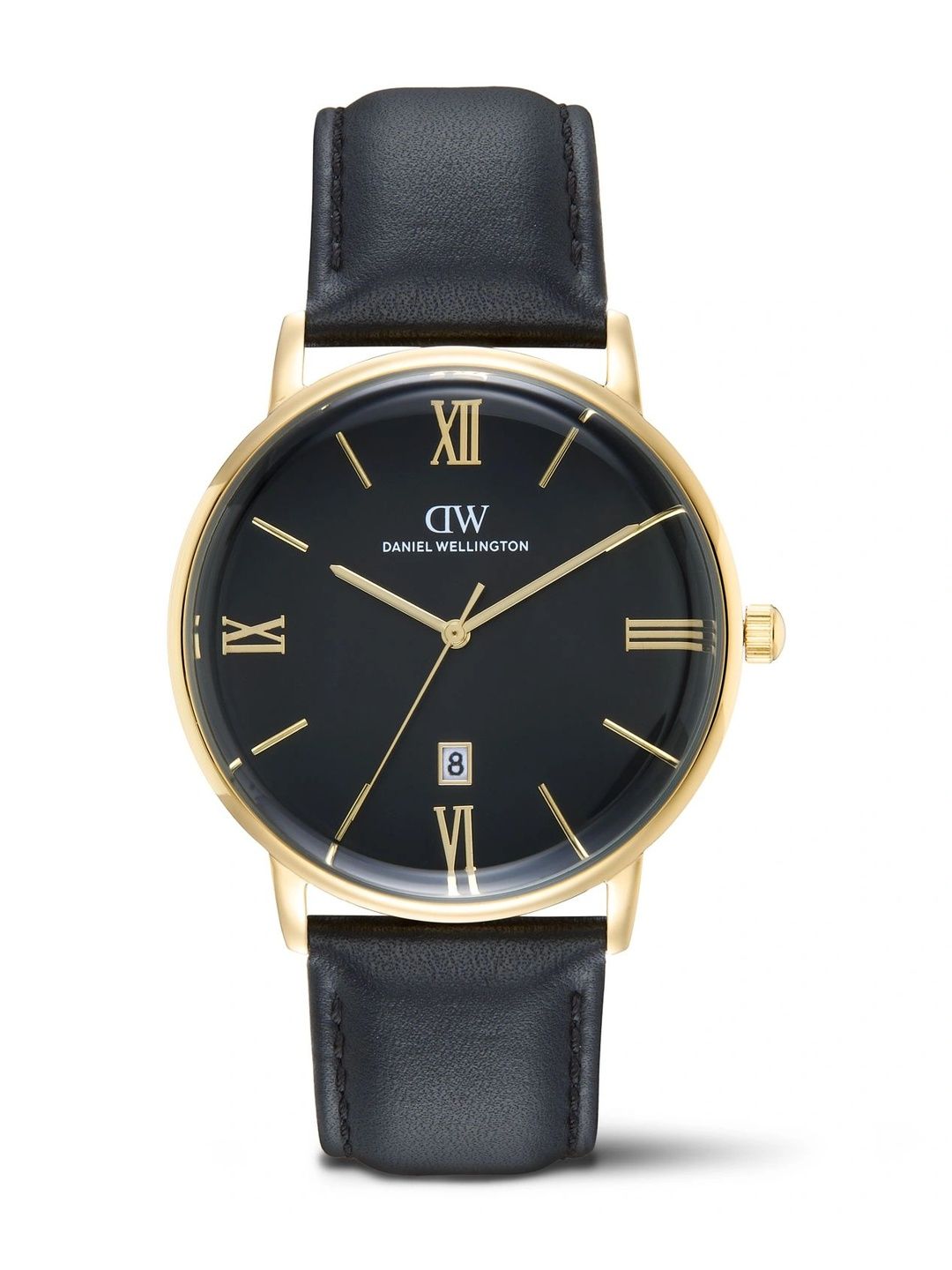 Daniel Wellington Men Dial & Leather Straps Analogue Date Aperture Watch DW0DG1801-picture-28