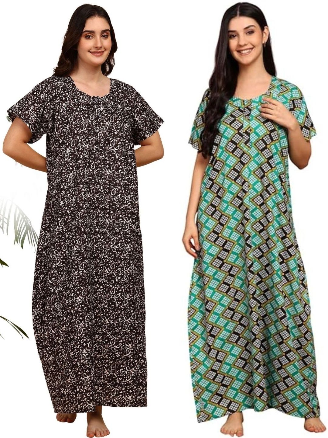 KBNBJ Printed Maxi Nightdress-picture-2