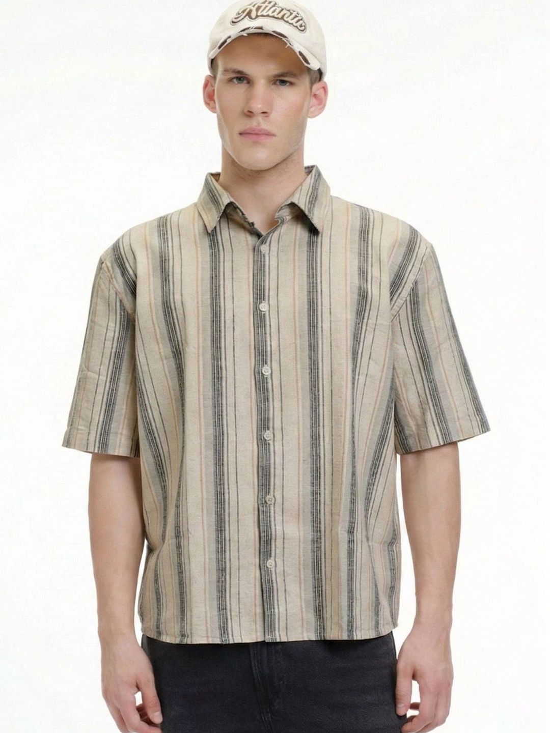 Bonkers Corner Men Striped Casual Shirt-picture-38