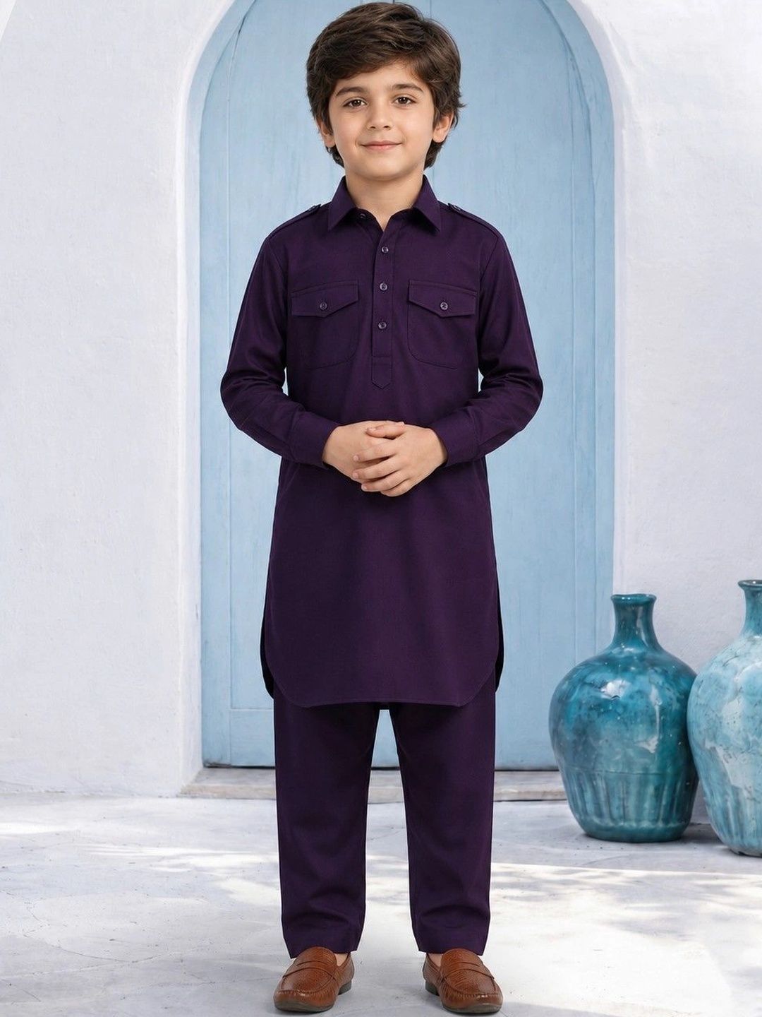 Sanwara Boys Regular Kurta with Trousers-picture-17