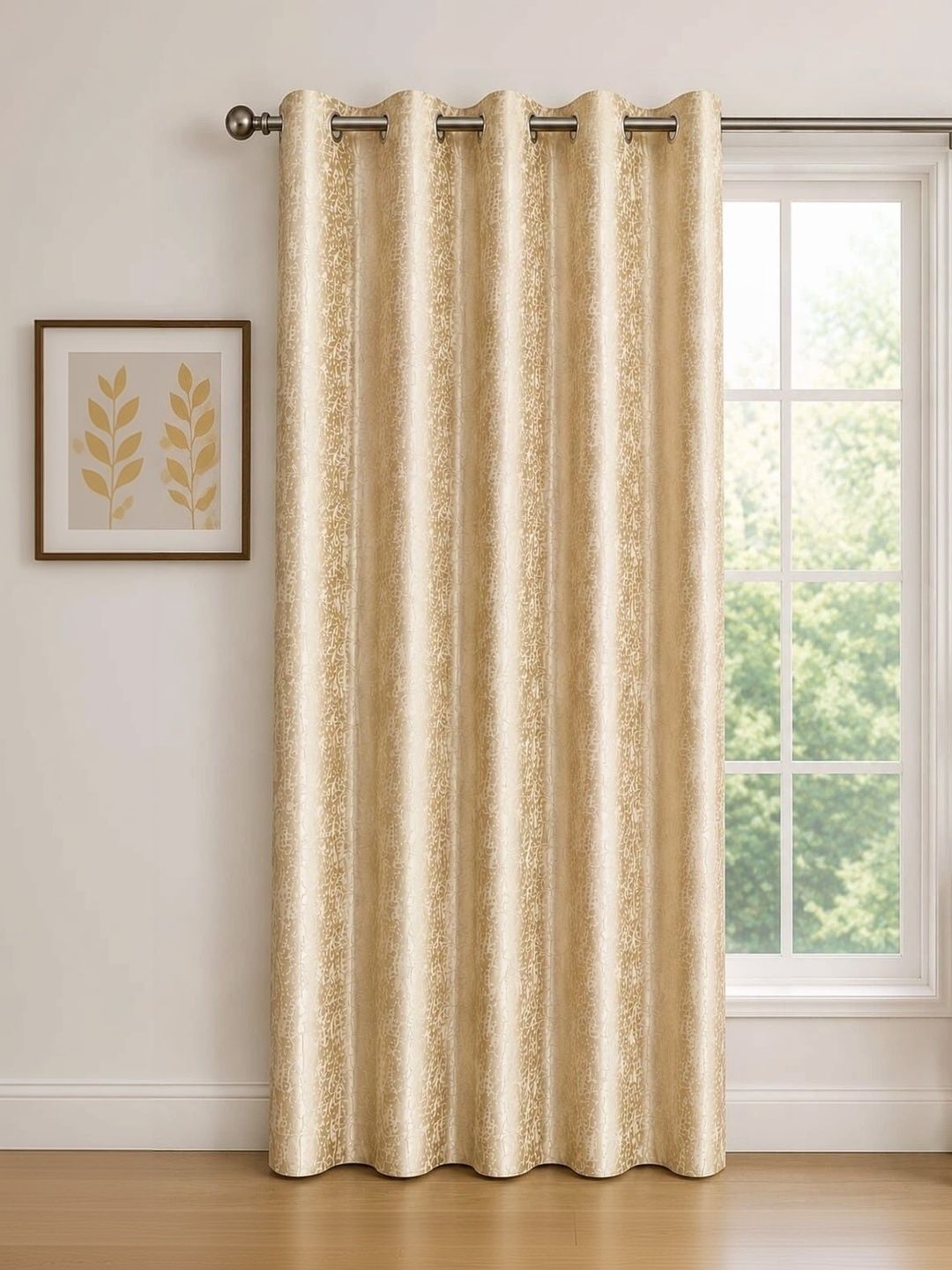 VRINDAKUL Multicoloured Set of 2 Sheer Long Door Curtain-picture-35