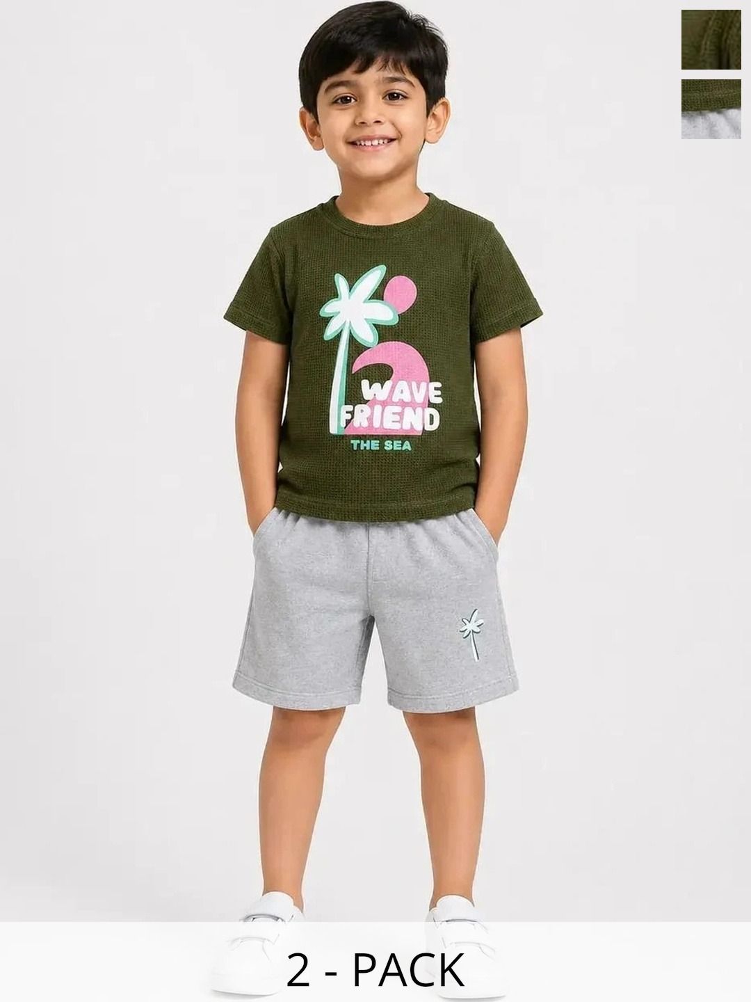 Bloomup Boys Printed T-shirt with Shorts-picture-52
