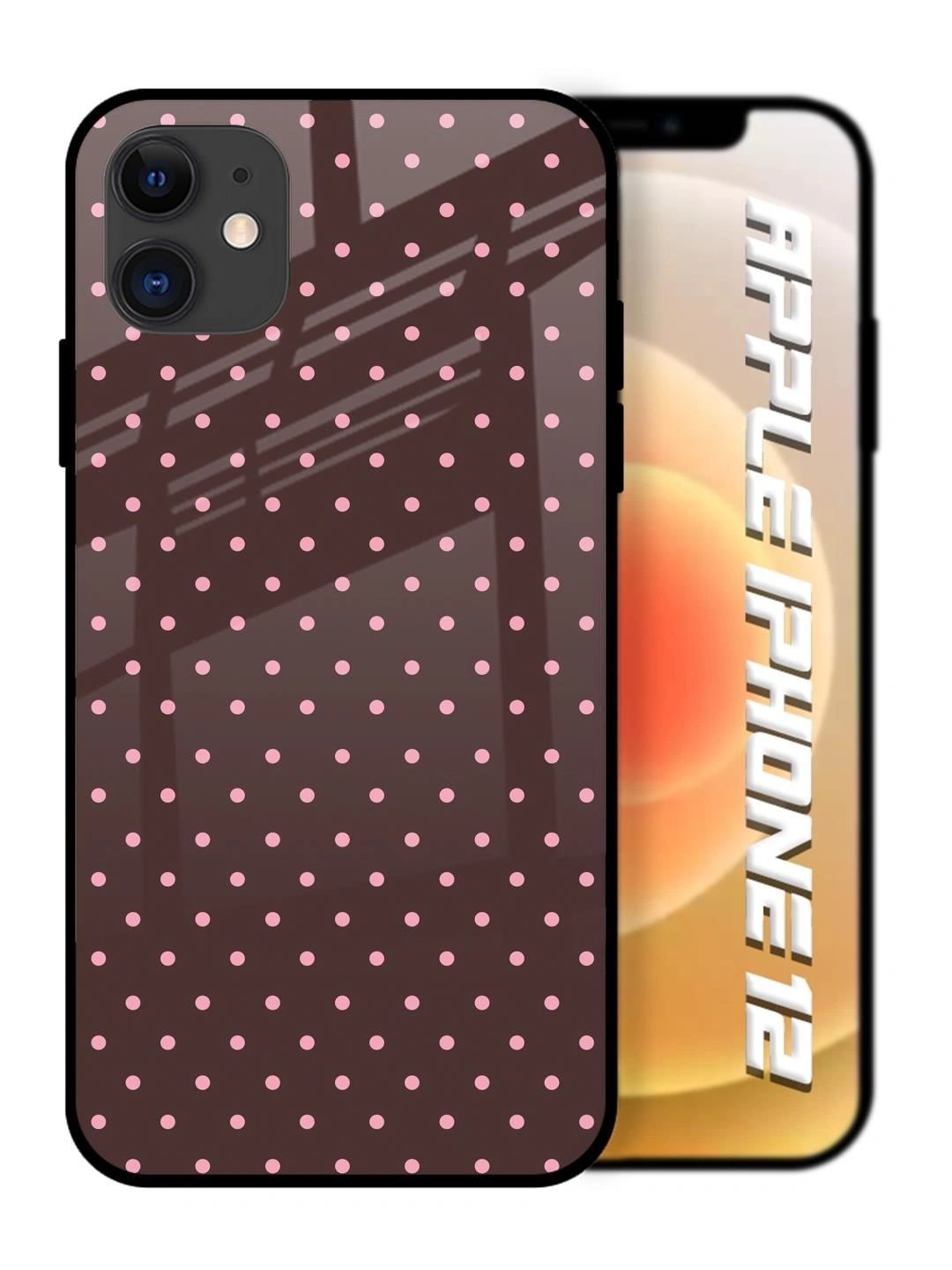 QRIOH Geometric Printed iPhone 12 Back Case Mobile Accessories-picture-47