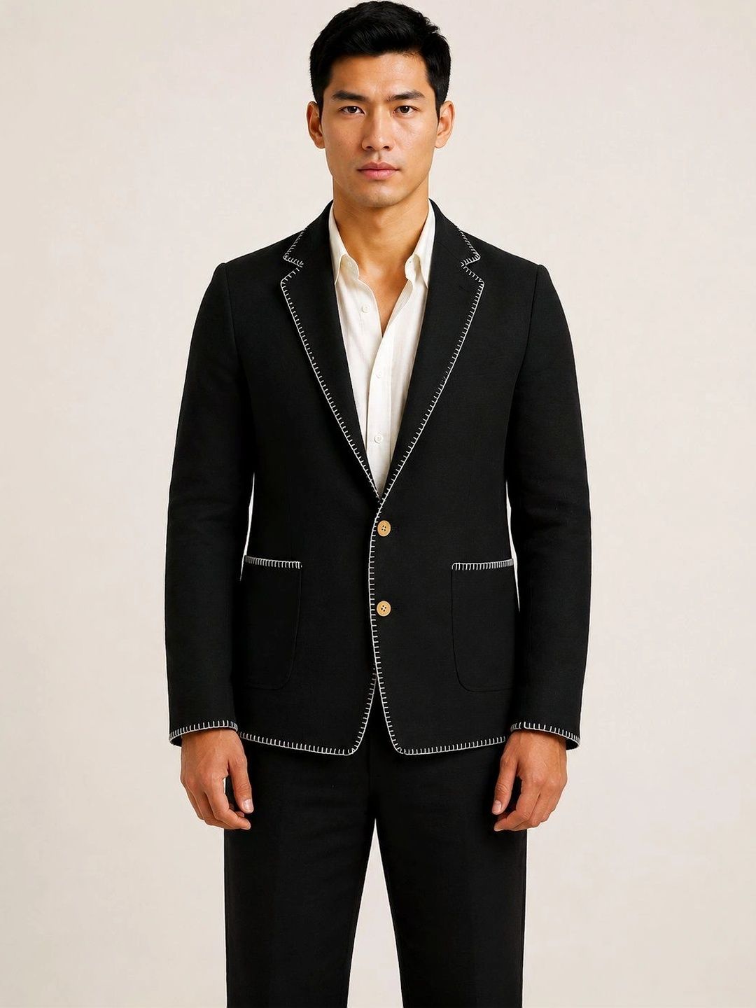 VELVIORE Men Tailored Jacket with Embroidered-picture-27