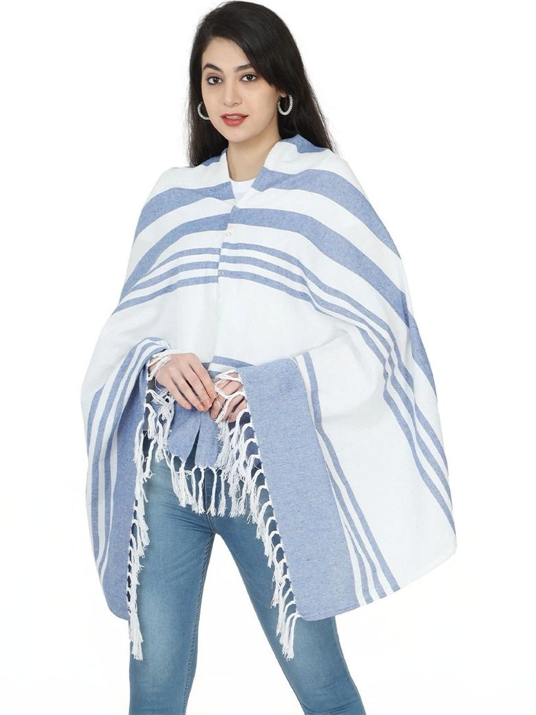 nene Women Striped Woven Design Shawl-picture-53