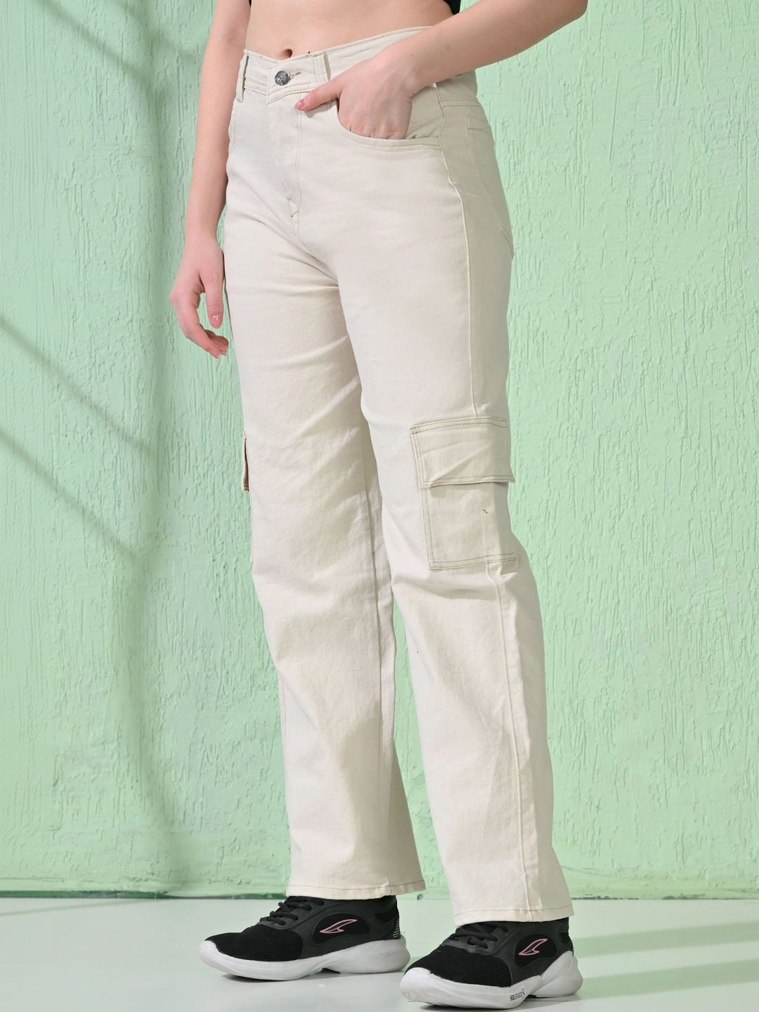 HERE&NOW Women Classic Cargos Trousers-picture-14