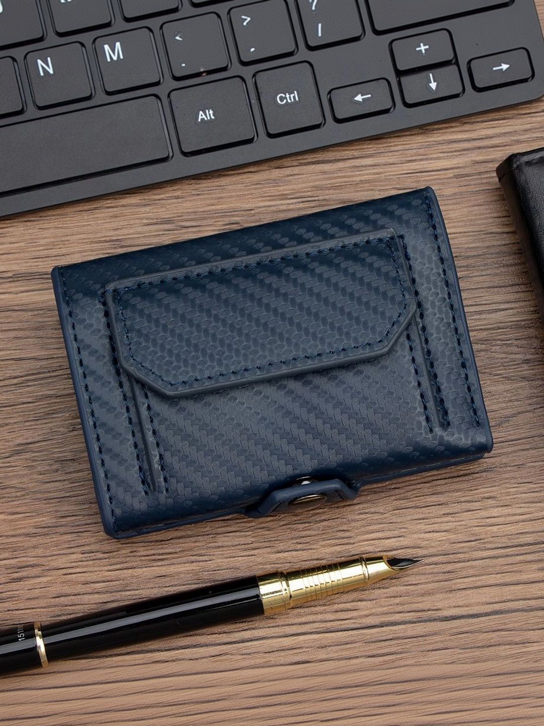 Bracevor Men Textured PU Three Fold Wallet-image-31