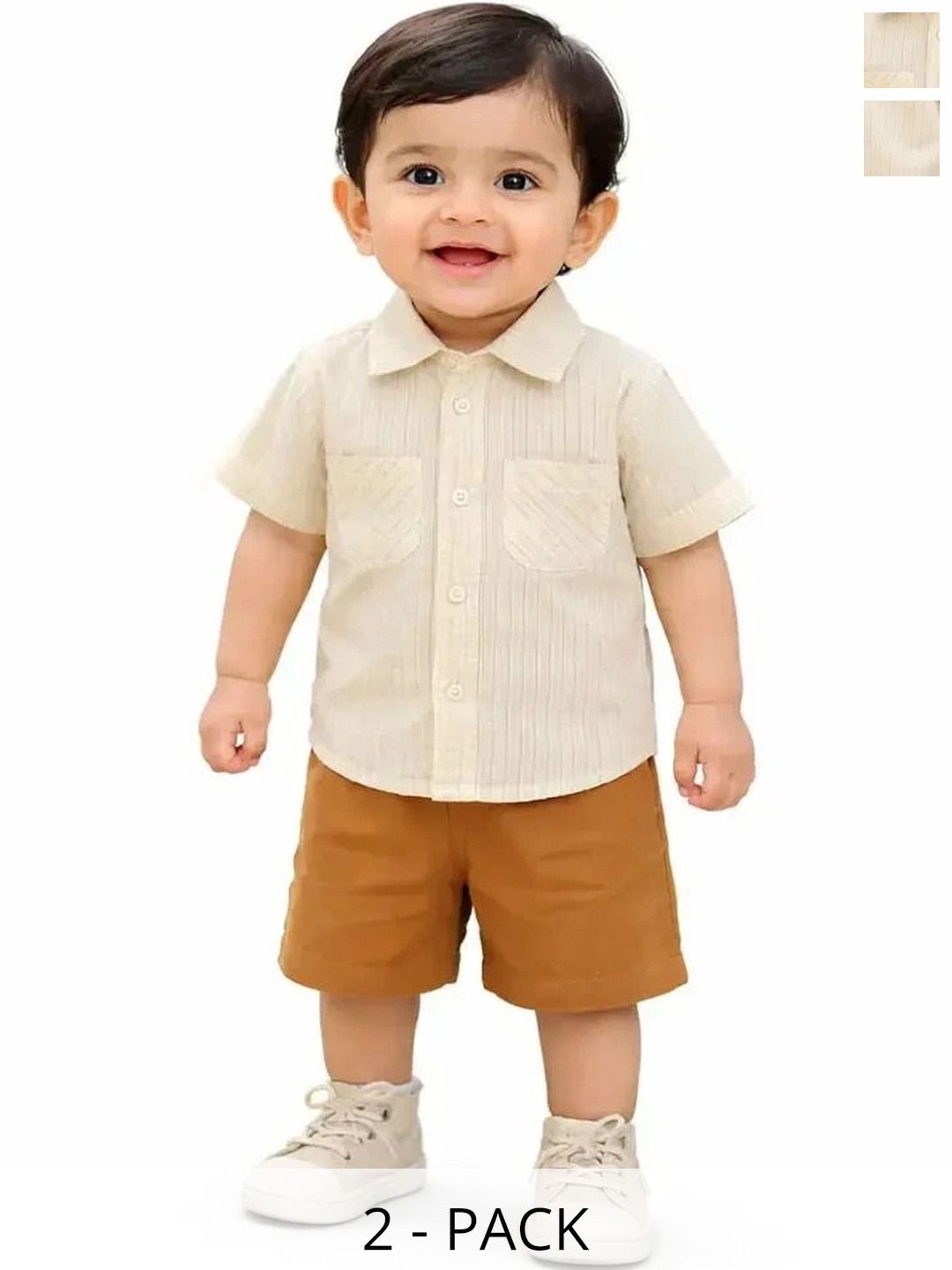 Bloomup Unisex Kids Striped Shirt with Shorts-picture-57