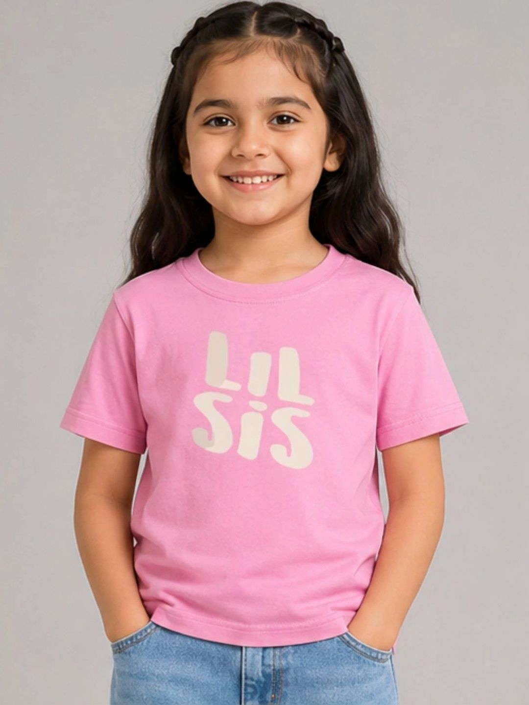 YAK YAK Girls Typography Printed Organic Cotton T-shirt-picture-18