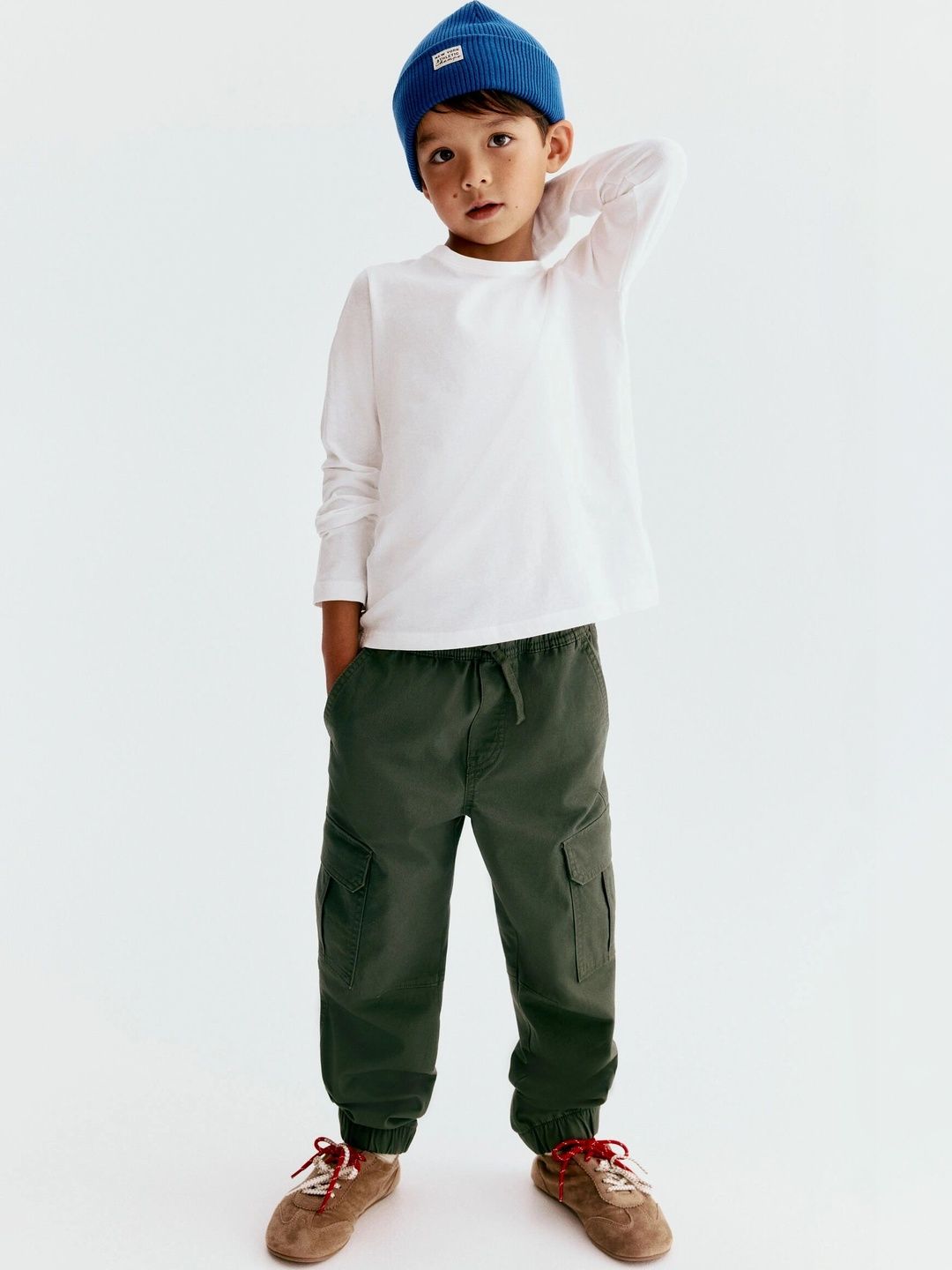 H&M Boys Easy Wash Cargos Trousers-picture-21