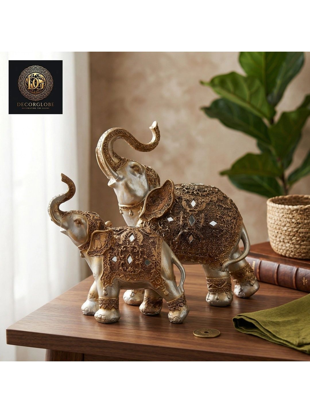 DecorGlobe Multicoloured Buddha Figurine Showpiece-image-6