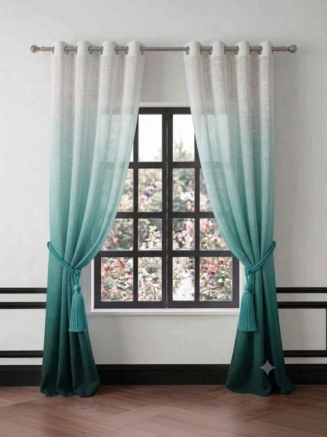 KANUM Green Set of 2 Window Curtain-picture-45