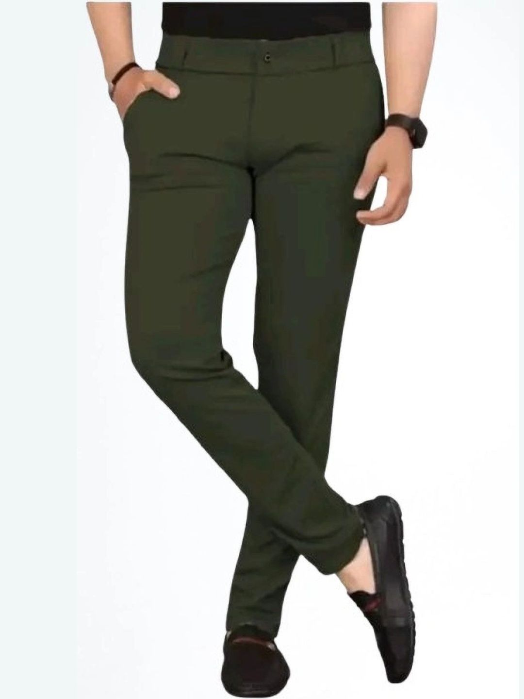 Nk staylish Men Smart Slim Fit Trousers-picture-24