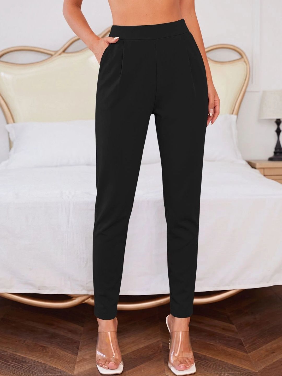 Dream Beauty Fashion Women Straight Fit High-Rise Trousers-picture-35
