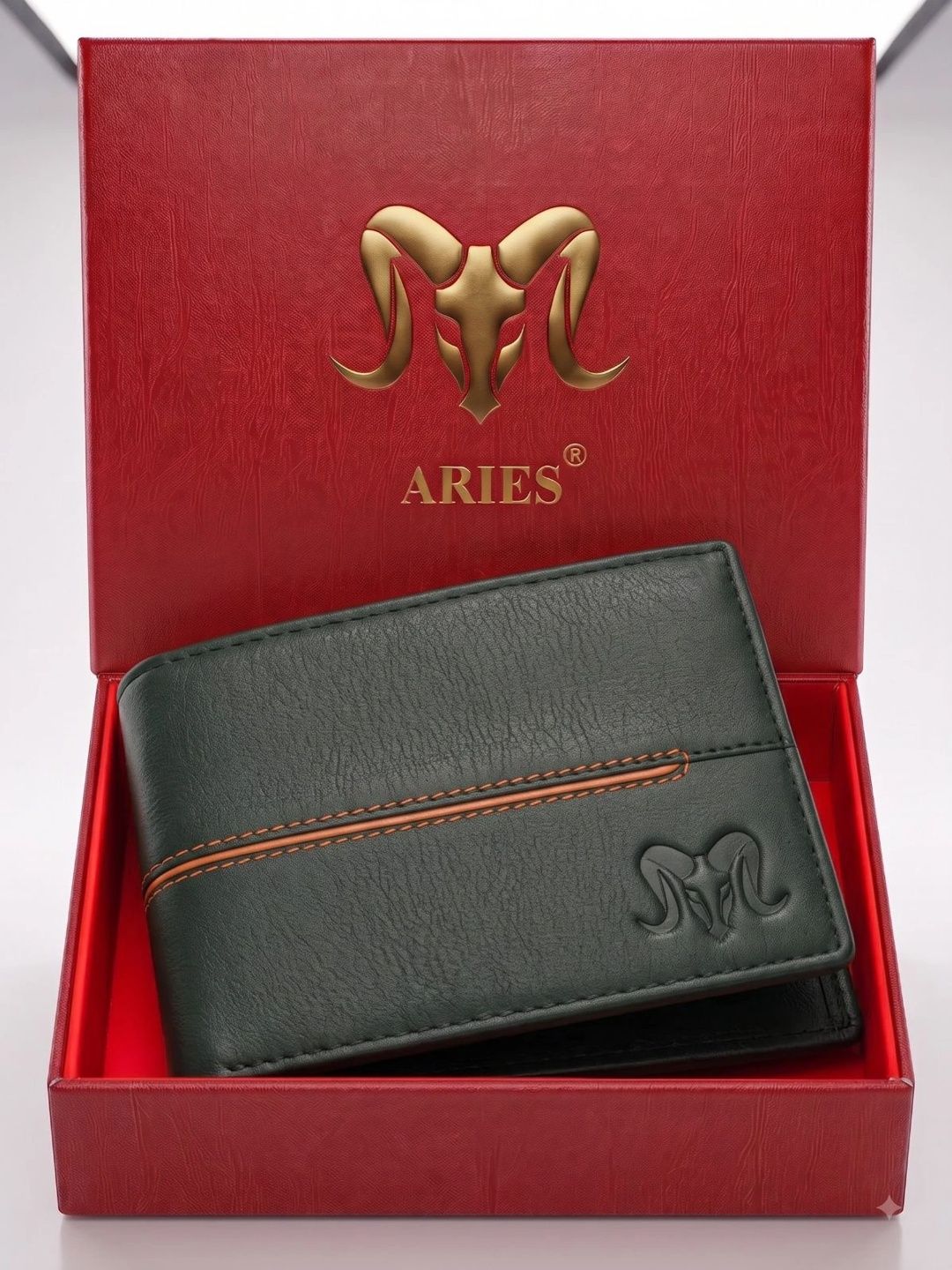 Aries Men Textured Leather Two Fold Wallet-picture-27