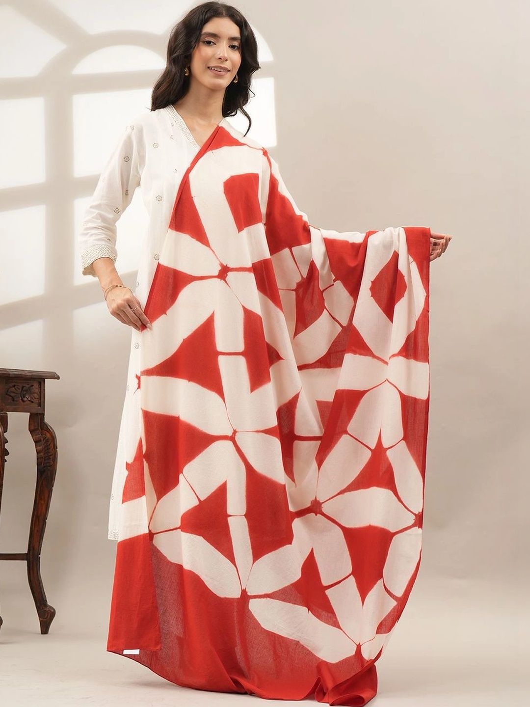 Style Shoes Printed Pure Cotton Shibori Dupatta-picture-29