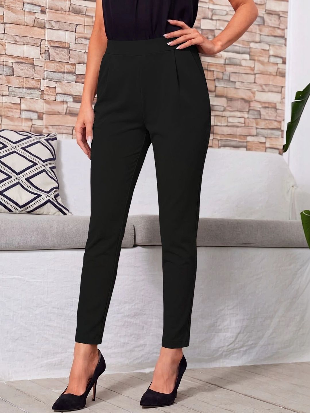 Dream Beauty Fashion Women Straight Fit High-Rise Trousers-picture-35