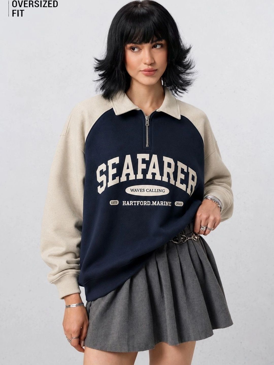 ZEN1 FASHION Women Colourblocked Sweatshirt-picture-34