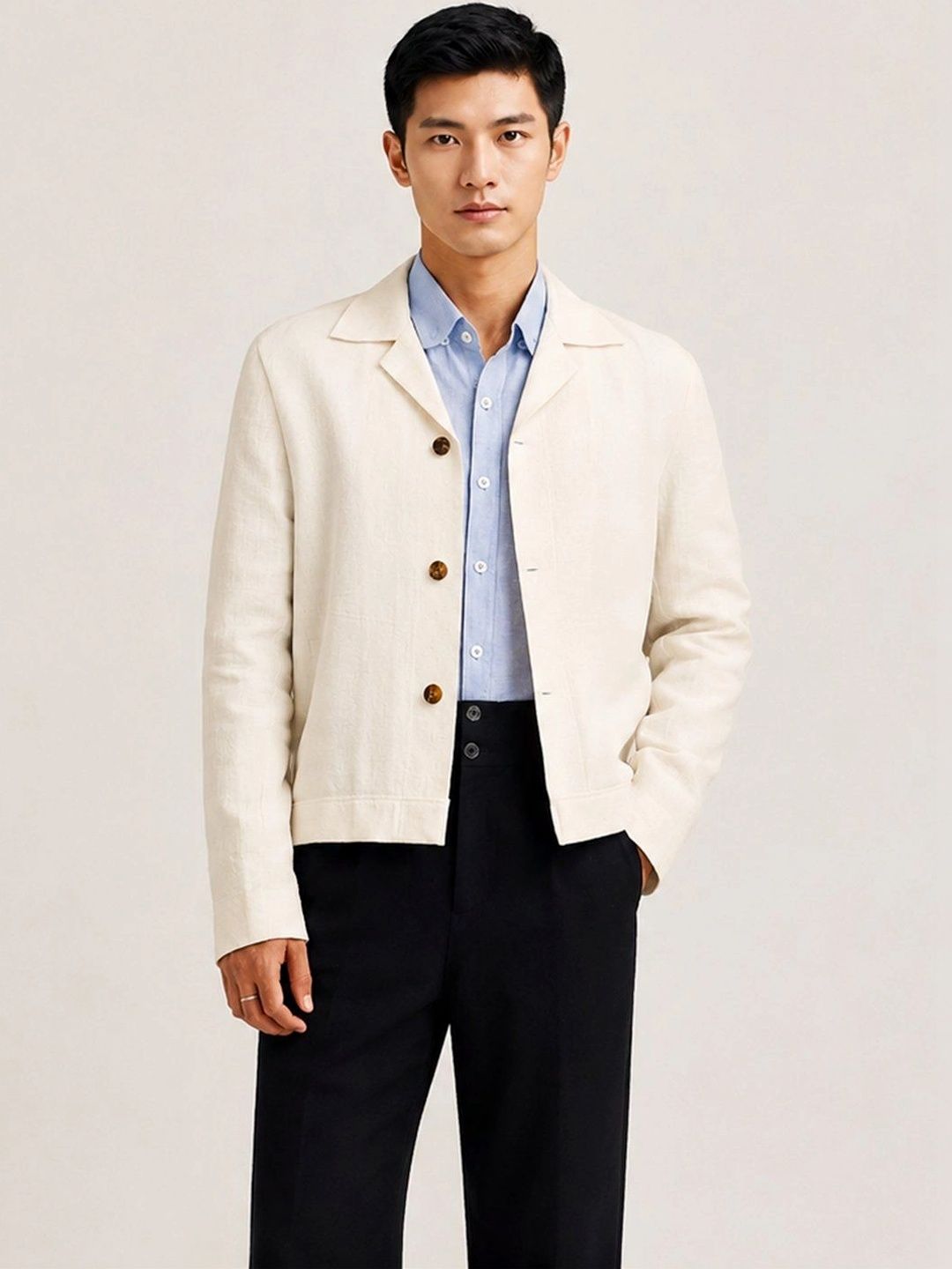 VELVIORE Men Lightweight Open Front Jacket-picture-22