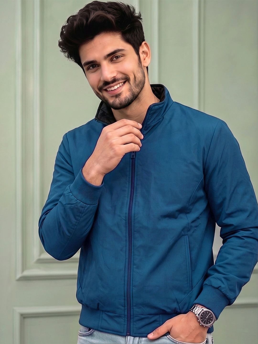 SZN Men Lightweight Bomber Jacket-picture-31