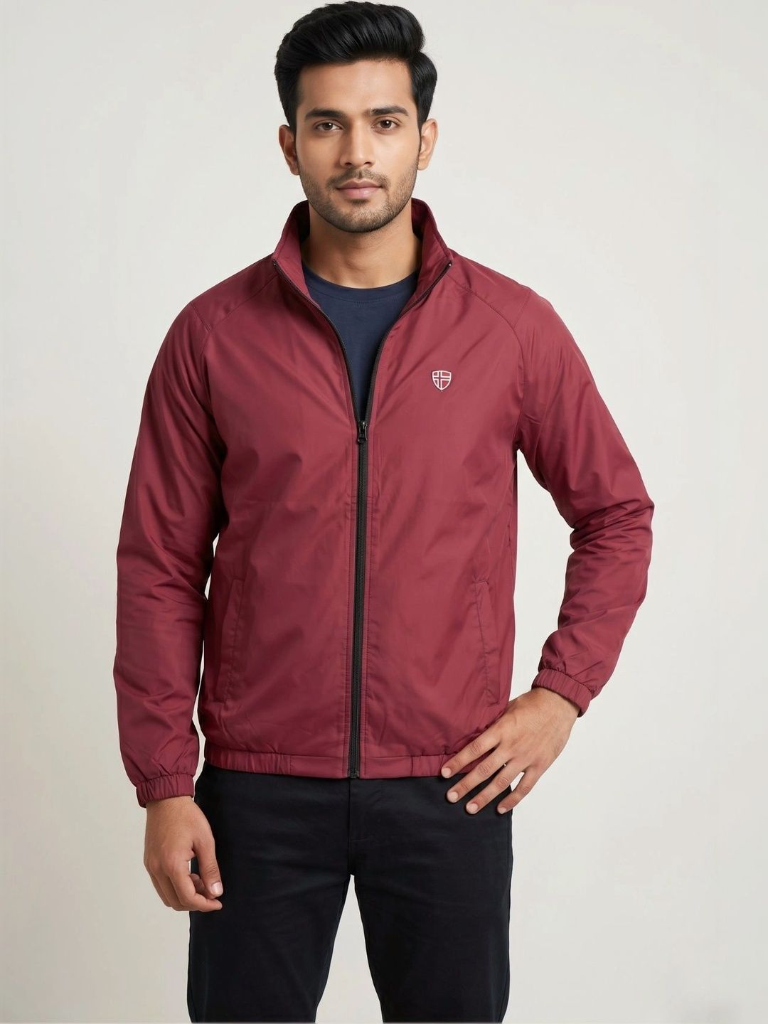 AXMANN Men Lightweight Running Bomber Jacket-picture-53