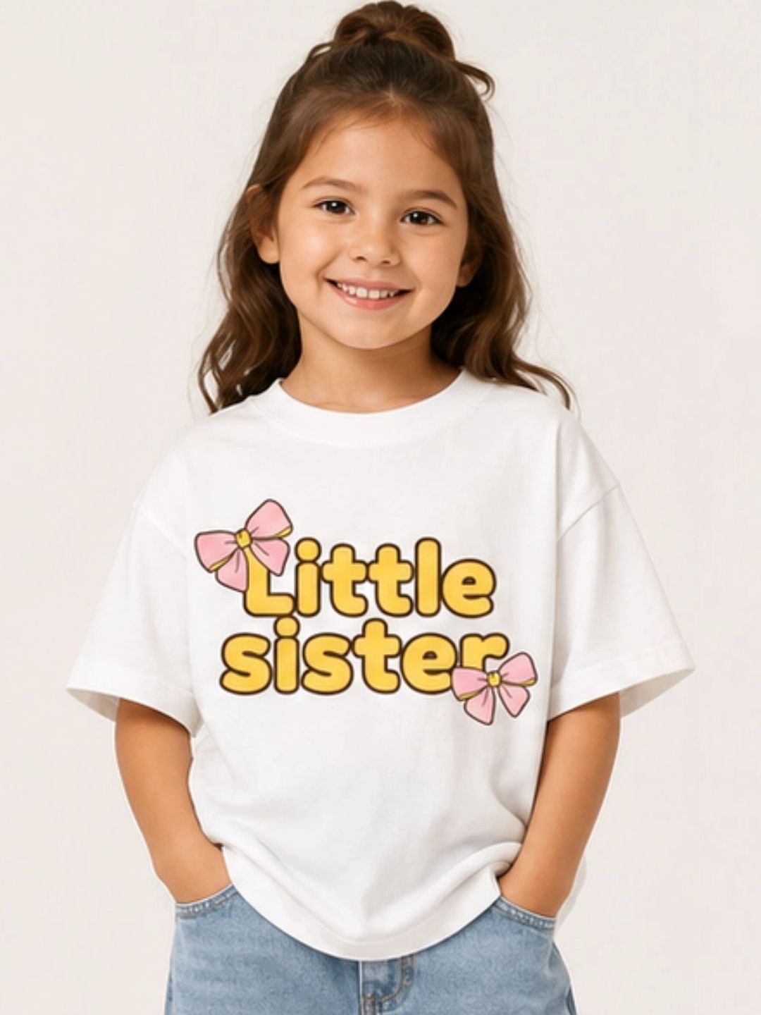 YAK YAK Girls Typography Printed Organic Cotton T-shirt-picture-17