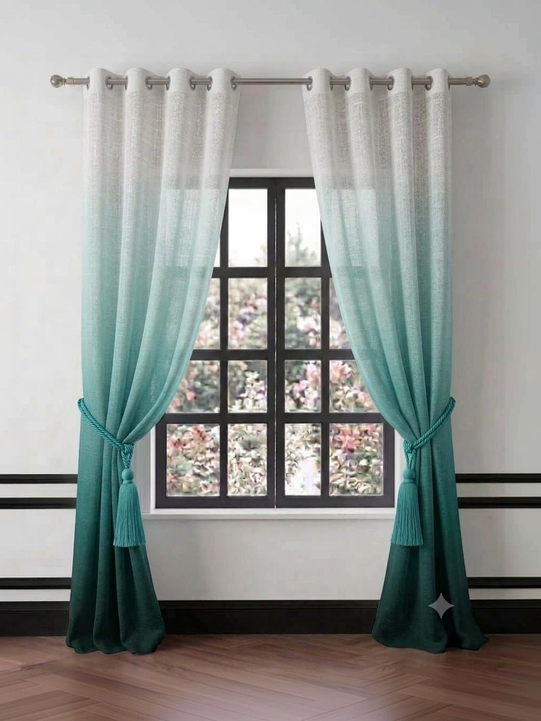KANUM Green Set of 2 Door Curtain-picture-18
