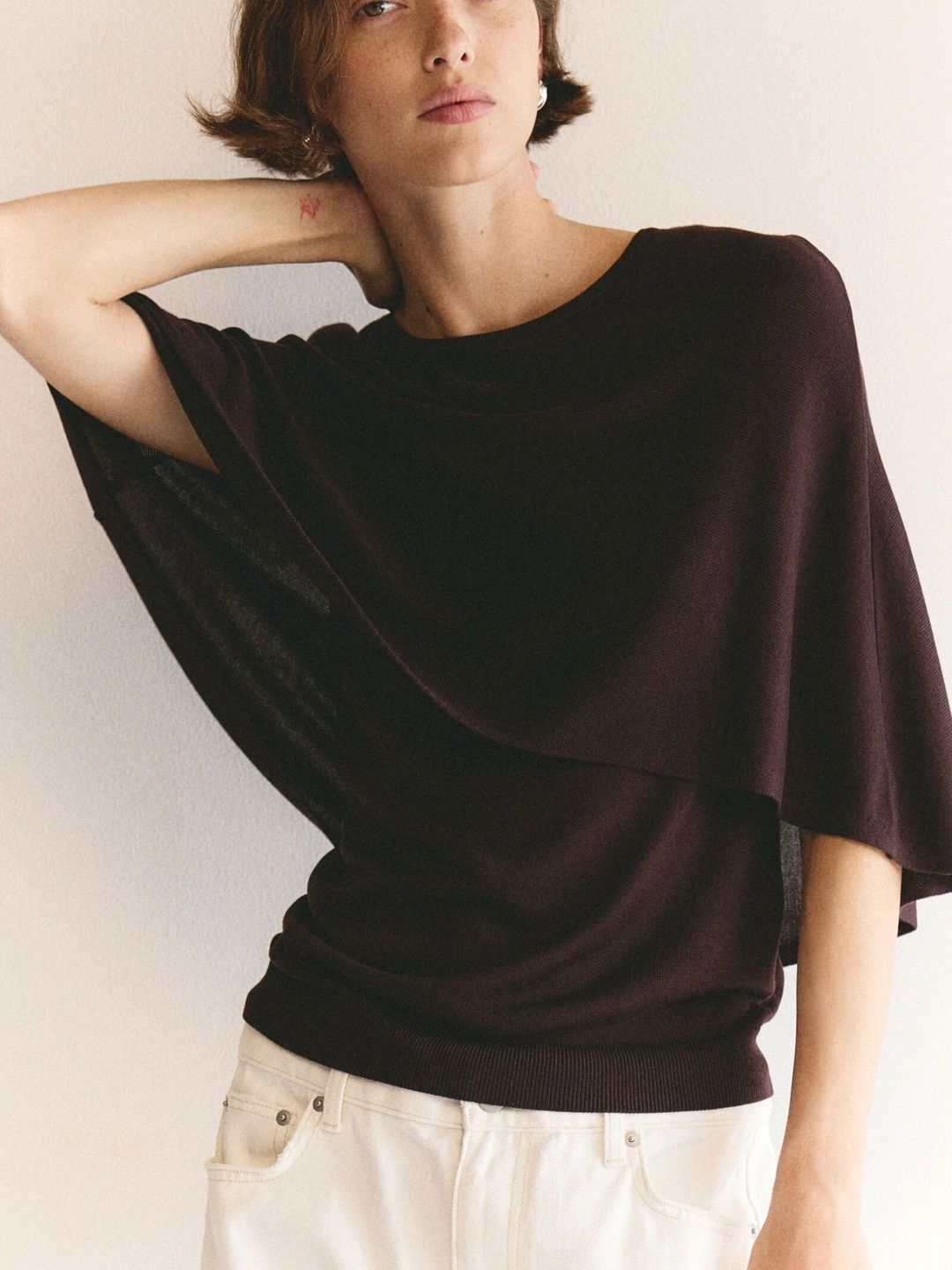 H&M Batwing Sleeve Layered Blouson Top-picture-36