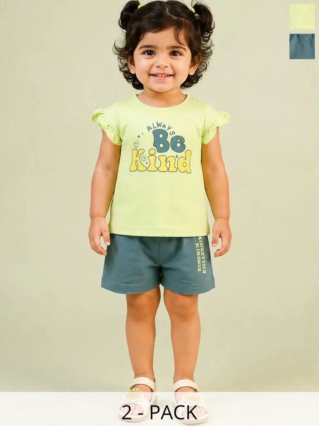 Bloomup Girls Printed T-shirt with Shorts-picture-25