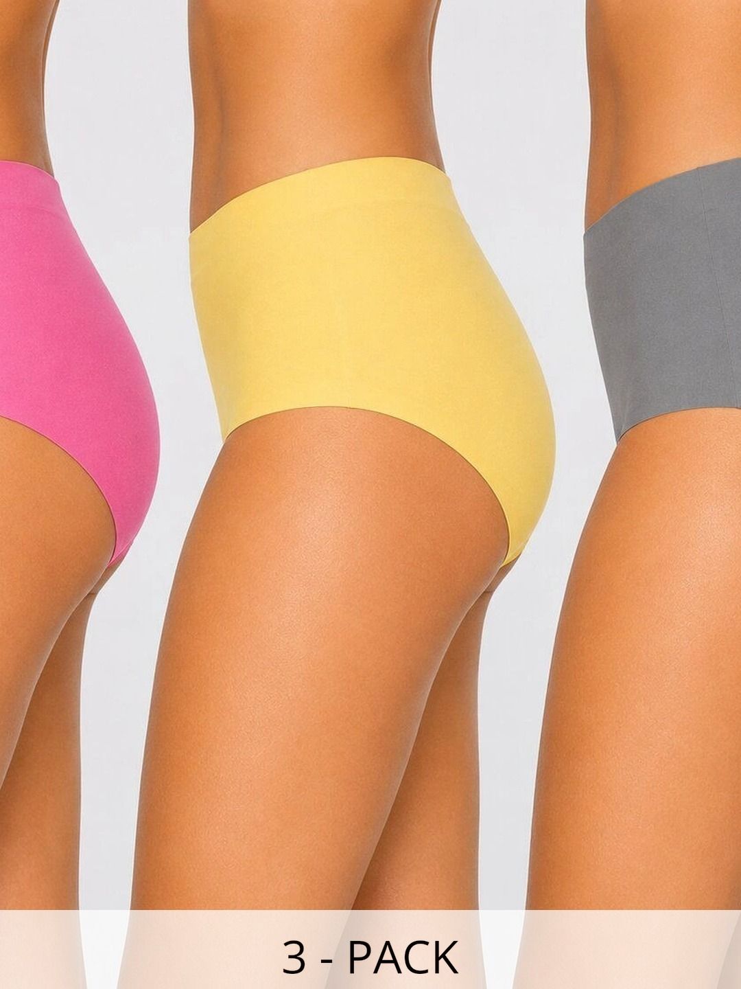 GLOVISH Women Pack of 3 Assorted Basic Briefs-picture-15