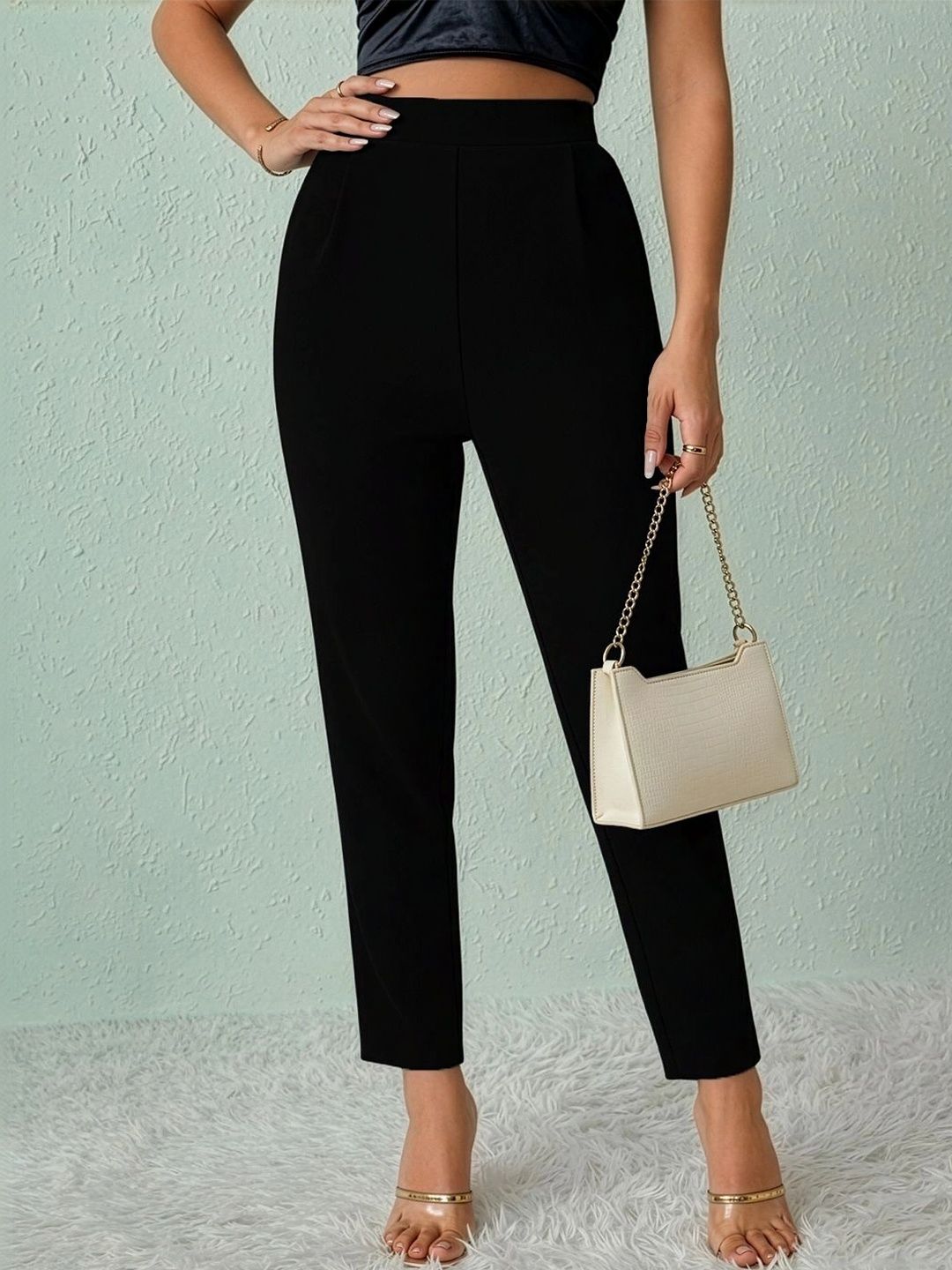 Dream Beauty Fashion Women Straight Fit High-Rise Trousers-picture-21